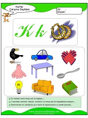 K Sesi Çalışma Sayfaları